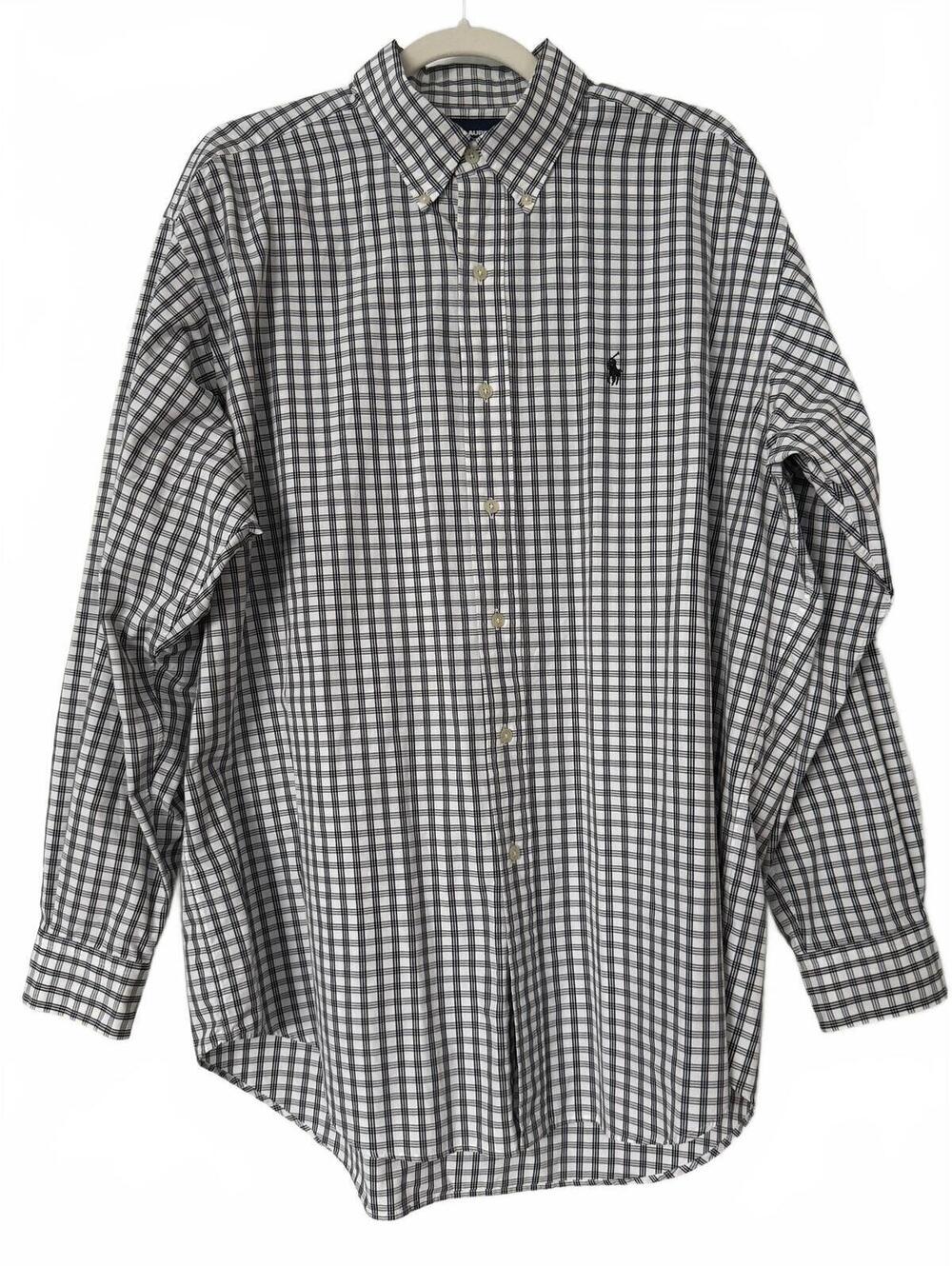 Ralph Lauren Golf Blake Men's Long Sleeve Plaid Button-Down Shirt Size L